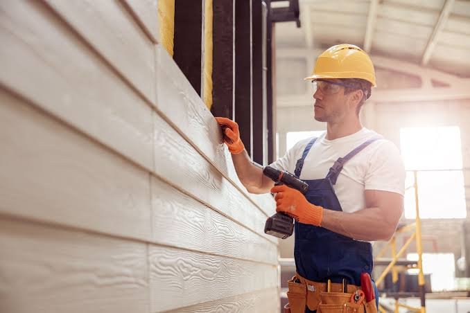 Vinyl siding installation